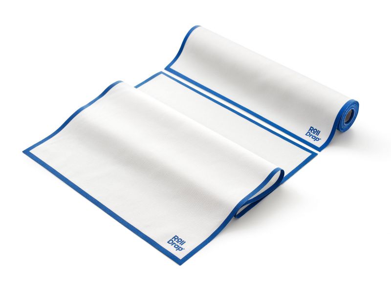 paño roll drap 40x64cm blanco/azul 10unid