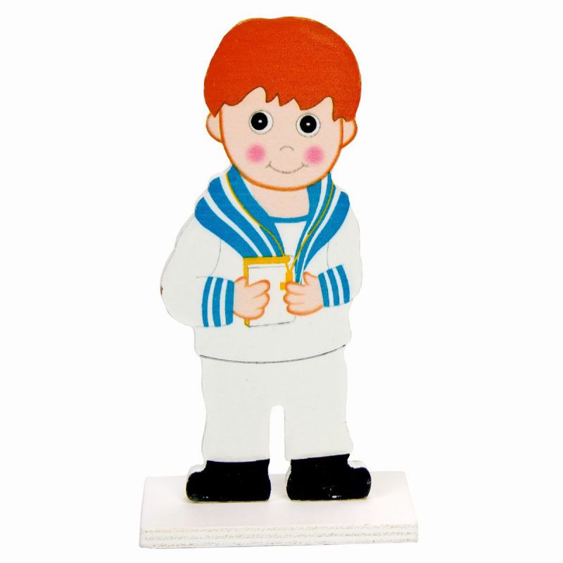 Figura tarta niño comunión marinero , 17 cm